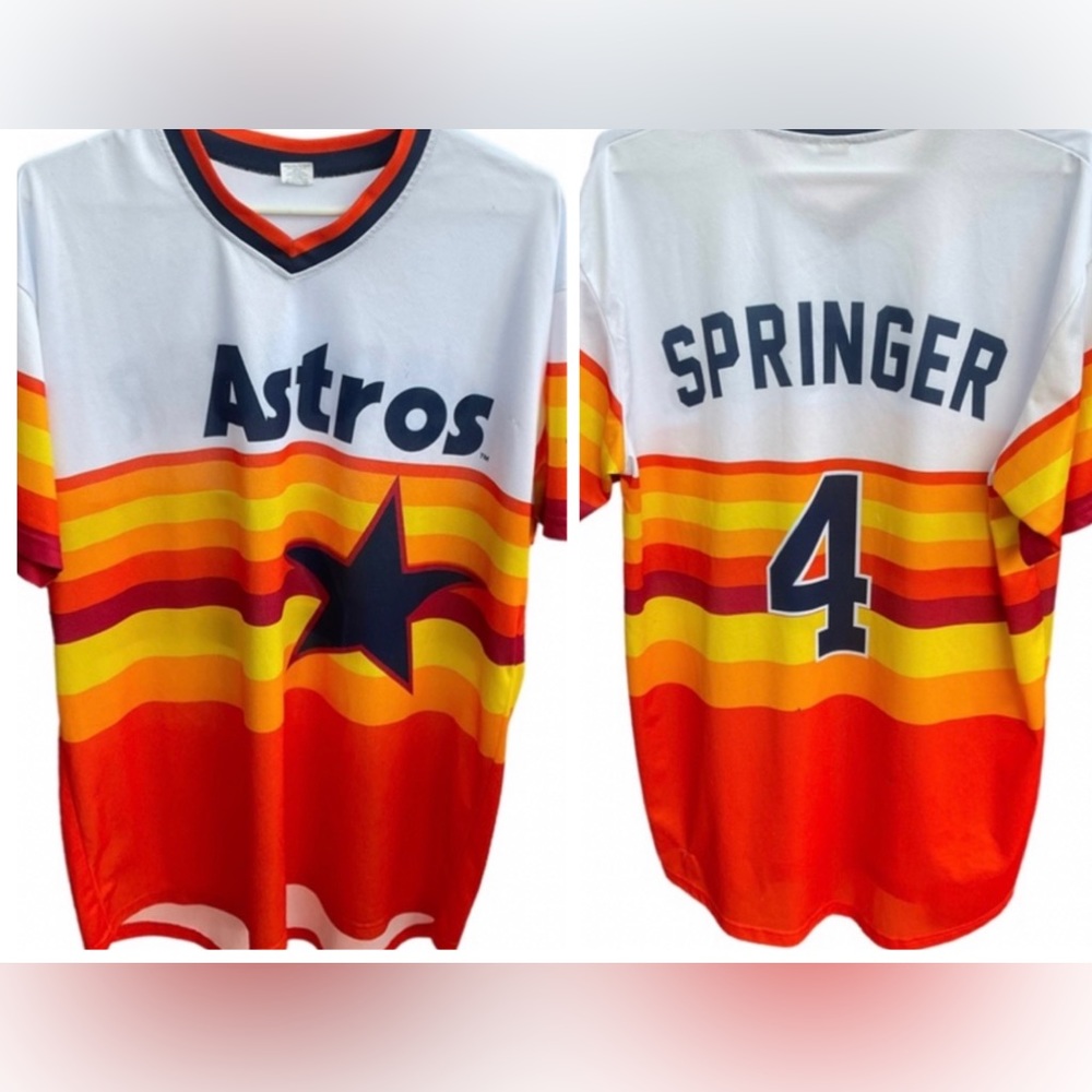 Houston Astros VINTAGE George Springer Baseball Jersey